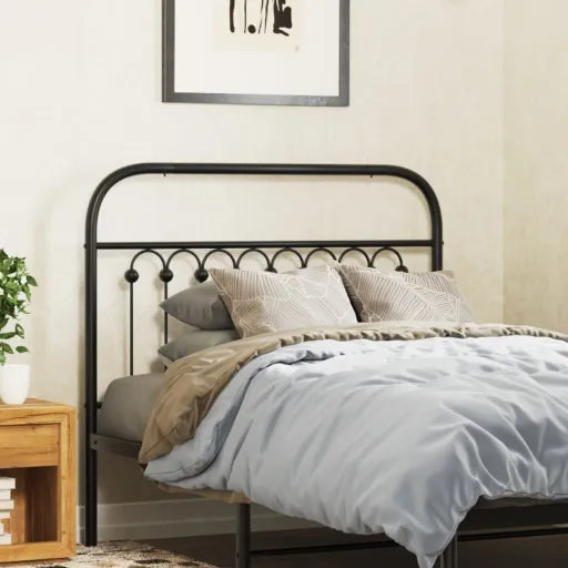 Cabeceira de Substituição 100 cm Metal Preto