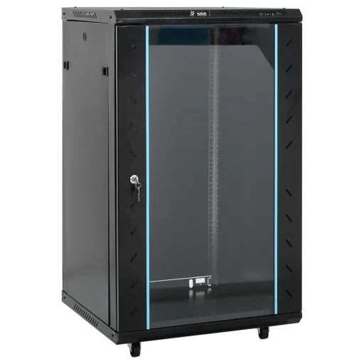 Armário Bastidor 18U c/ Pés Giratórios 19" IP20 60x60x100 cm