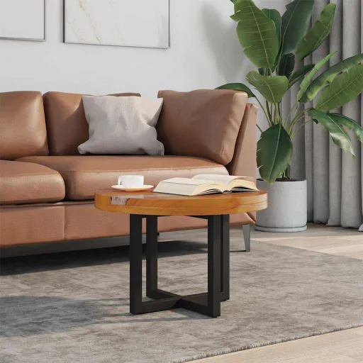 Mesa de Centro em Resina de Teca 60 cm