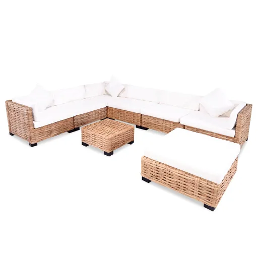 Conjunto de Sofás   Vime Genuíno (27 pcs)