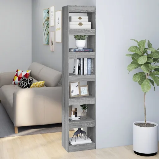 Estante/Divisória 40x30x198 cm Cor Sonoma Cinza
