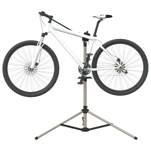 Suporte p/ Reparar Bicicletas Ajustável 120-165 cm Alumínio