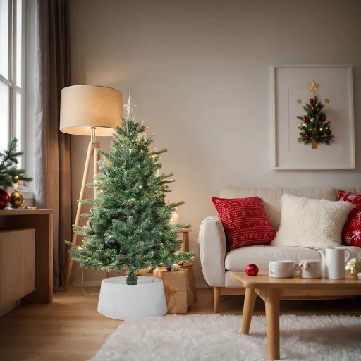 Saia para Árvore de Natal Ø56x23 cm Plástico Branco