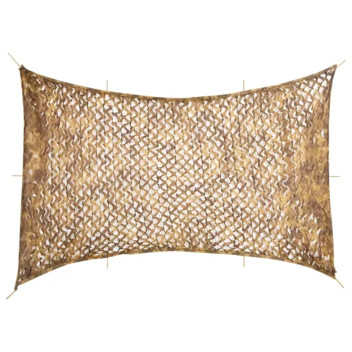 Rede de Camuflagem com Saco de Arrumação 724x515 cm Areia