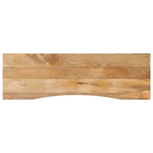 Tampo de Mesa com Curva 160x50x2,5 cm Mangueira Áspera Maciça