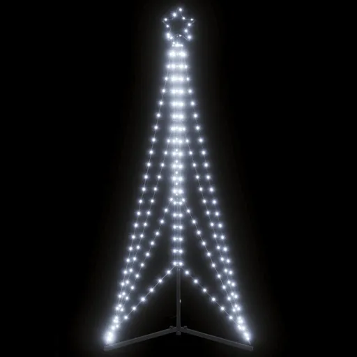 LED Árvore de Natal 363 LEDs Branco Frio 182 cm