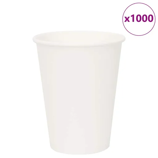 Copos de Café de Papel   12oz 300ml Branco (1000 pcs)