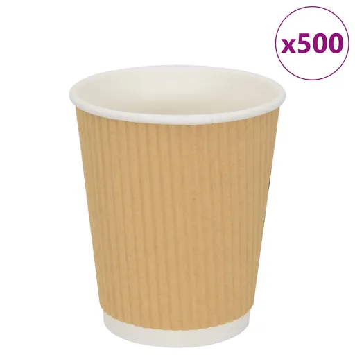 Copos de Café de Papel   8oz 200ml Castanho (500 pcs)