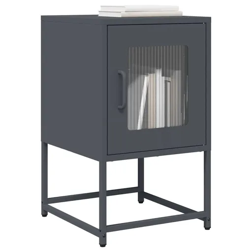 Mesa de Cabeceira 36x39x60,5 cm Aço Laminado a Frio Antracite