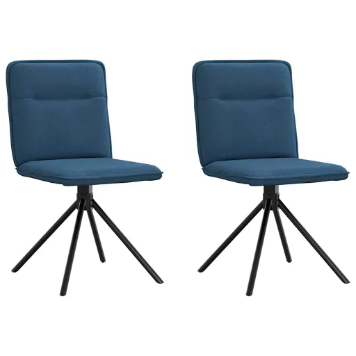 Cadeiras Visitante  Tecido Azul (2 pcs)