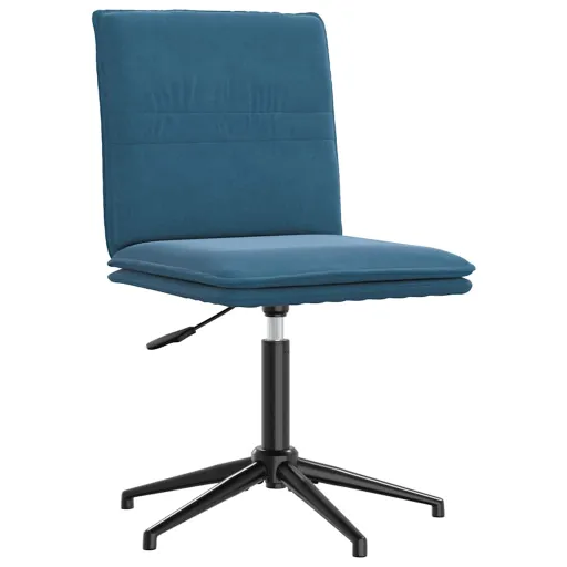 Cadeira de Jantar Veludo Azul