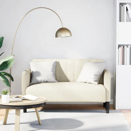 Sofá-Luvas 109 cm Veludo Creme