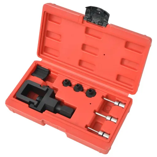 Conjunto Extrator de Correntes e Rebitadeira p/ Motas,   (8 pcs)