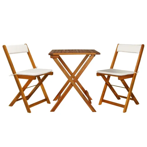 | Mobiliario de Jardins | com Almofada   Tom de Madeira Quente (2 pcs)
