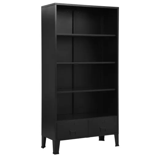 Estante Industrial 90x40x180 cm Aço Preto