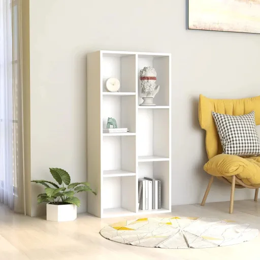 Estante 50x25x106 cm Derivados de Madeira Branco