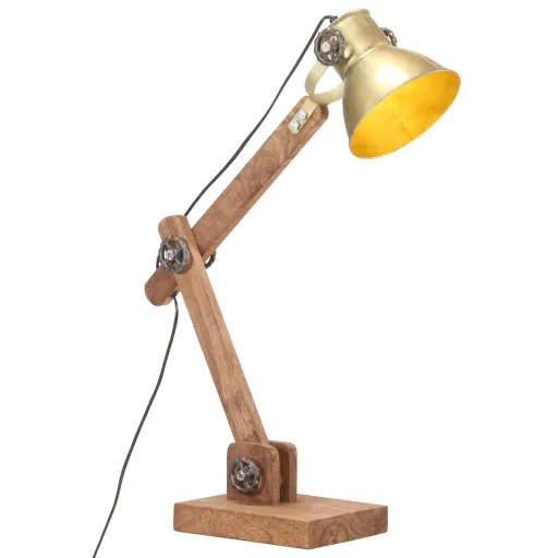 Candeeiro Secretária Industrial Redondo 58x18x90cm E27 Bronze