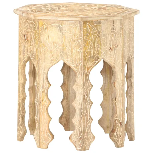 Mesa de Apoio Ø48 cm Madeira de Mangueira Maciça