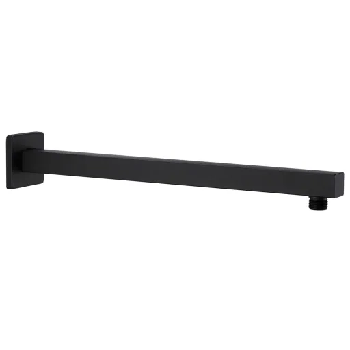 Braço de Apoio Chuveiro Quadrado Aço Inox. 201 40 cm Preto