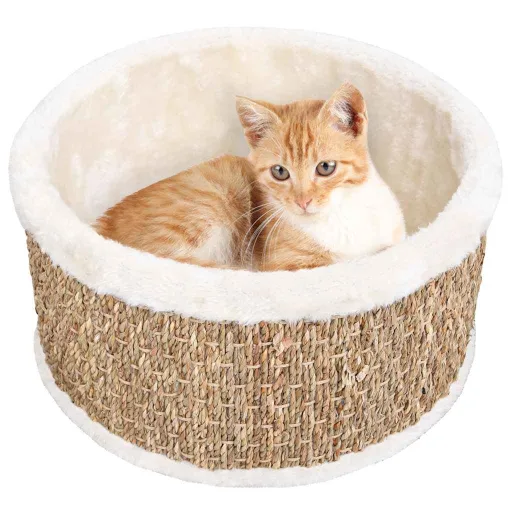Cesto para Gatos Redondo 36 cm Ervas Marinhas