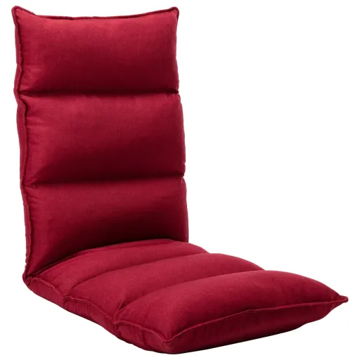 Colchão Dobrável Tecido Vermelho Tinto
