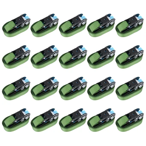 Cintas de Fixação c/ Roquete   800 DaN 6 m Verde (20 pcs)