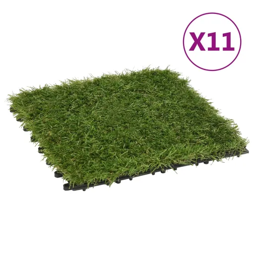 Ladrilhos de Relva Artificial   30x30 cm Verde  (11 pcs)