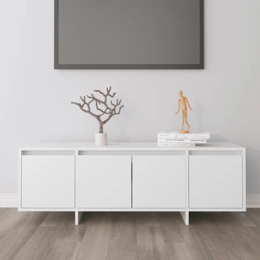 Móvel de TV 120x30x40,5 cm Derivados de Madeira Branco