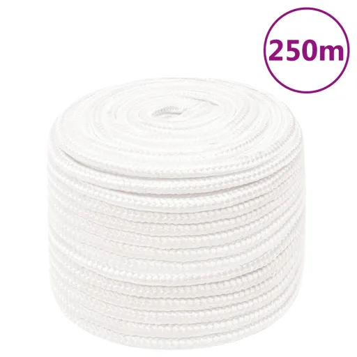Corda de Barco 14 mm 250 m Polipropileno Branco Completo