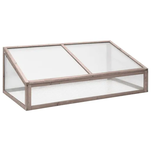 Estufa 110x56x39 cm Madeira de Abeto Cinzento