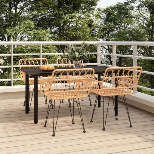 Conjunto de Jantar p/ Jardim Vime PE (5 pcs)