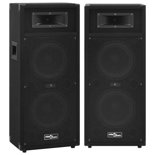 Colunas de Palco Hifi Profissionais Passivas   1000 W Preto (2 pcs)