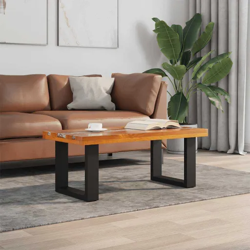 Mesa de Centro em Resina de Teca 100x50 cm