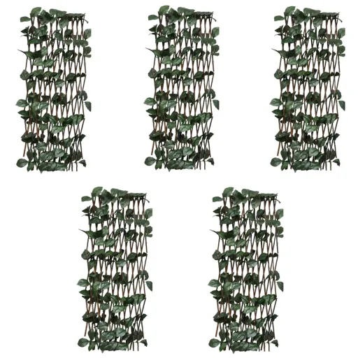 Cercas Treliça Salgueiro c/ Folhas Artificiais   180x60cm (5 pcs)