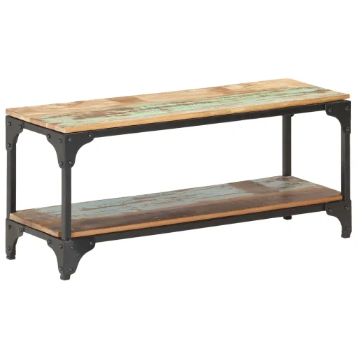 Mesa de Centro 90x30x40 cm Madeira Recuperada Maciça