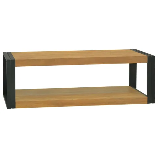 Armário de Parede p/ Casa de Banho 110x45x35 cm Teca Maciça