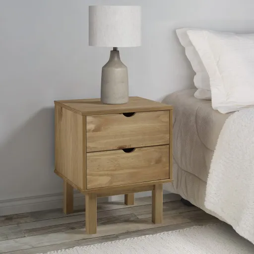 Mesa de Cabeceira OTTA 45x39x57 cm Pinho Maciço
