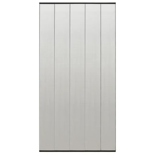Cortina Porta Anti-Insetos c/ 5 Painéis 120x240 cm Malha Preto