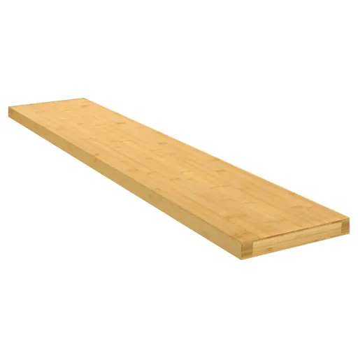 Prateleira de Parede 100x20x4 cm Bambu