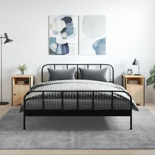 Mesas Cabeceira   40x42x60cm Deriv. Madeira Carvalho Sonoma (2 pcs)