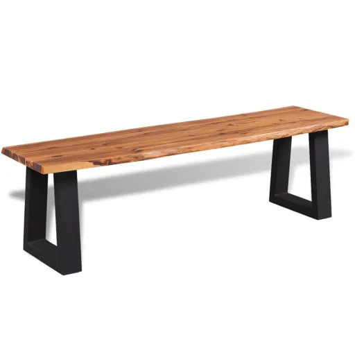 Banco Madeira de Acácia Maciça 145 cm