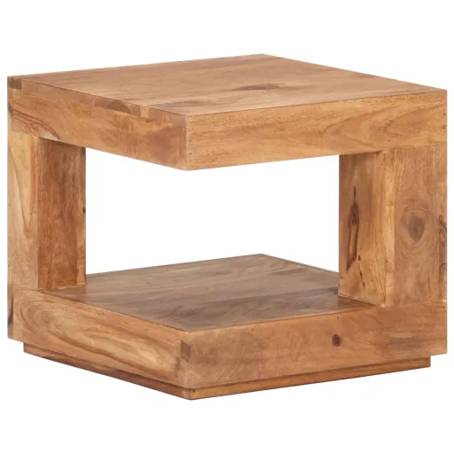 Mesa de Centro 45x45x40 cm Madeira de Acácia Maciça