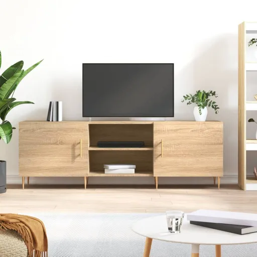 Móvel de TV 150x30x50 cm Derivados de Madeira Carvalho Sonoma