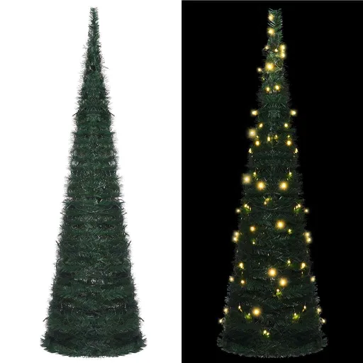 Árvore Natal Pop-up Artificial Pré-Iluminada 150 cm Verde