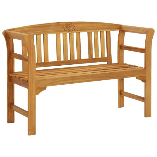 Banco de Jardim 114 cm Madeira de Acácia Maciça