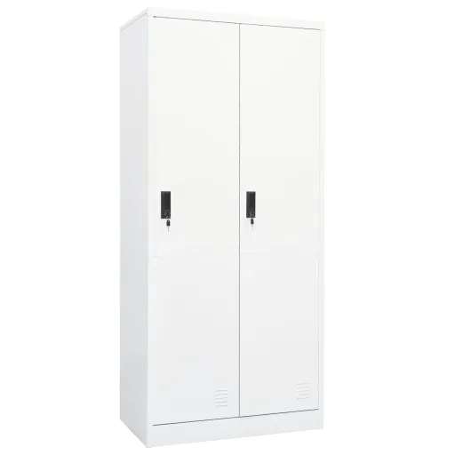 Roupeiro 80x50x180 cm Aço Branco