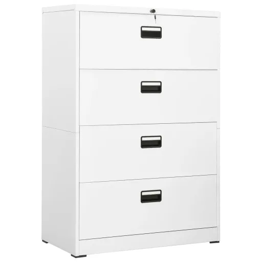 Arquivador 90x46x134 cm Aço Branco