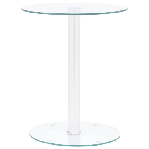 Mesa de Centro 40 cm Vidro Temperado Transparente