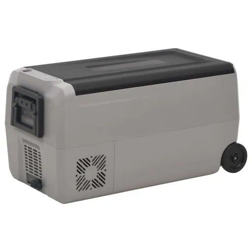 Mala Térmica c/ Rodas e Pega 50 L PP e PE Preto/Cinzento