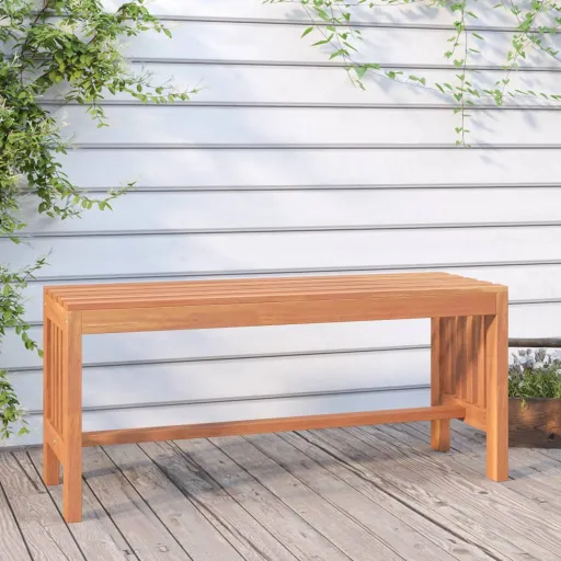 Banco de Jardim 110 cm Madeira de Eucalipto Maciça